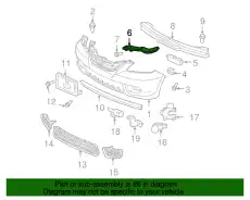 КРАНШТЭЙН БАМПЕРА ПР. ПЕРЕД. 71140SHJA00 HONDA
