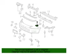 КРЕПЛЕНИЕ БАМПЕРА ВН ЛЕВ 71106S2A000 HONDA