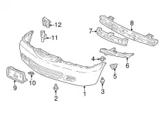 Усилитель бампера HONDA 71130S0XA01ZZ