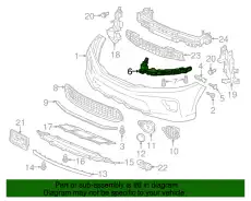UP BEAM L,FR BUMP 71190T3LA01 HONDA