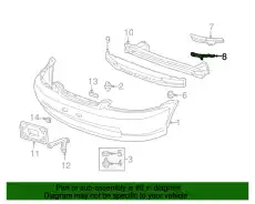 ОПОРА ПЕРЕДНЕГО БАМПЕРА 71142S01A00ZZ HONDA