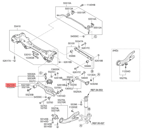 Рычаг подвески HYUNDAI / KIA 55210A2000