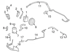 Бачки гидроусилителя руля HONDA 53701S87A01