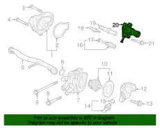 Термостат системы охлаждения HONDA 19315PR4A01
