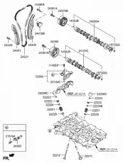 243602GGD0 Кожух ремня ГРМ(hyundai/kia)