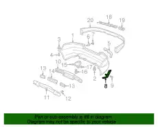 71593SDNA01 БАМПЕРА ОПОРА HONDA