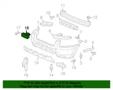 НАКЛАДКА НОМЕРА 71180S9VA10 HONDA
