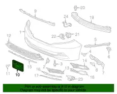 НАКЛАДКА НОМЕРА 71180TK8A00 HONDA