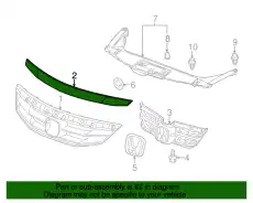Решетка радиатора HONDA 71122TE0A11