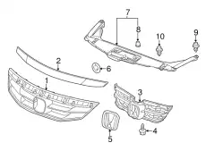 Решетка радиатора HONDA 71122TE0A11