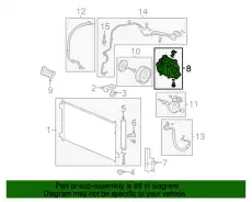 КОМПРЕССОР КОНДИЦИОНЕРА 38810R40A01 HONDA