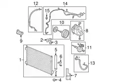 КОМПРЕССОР КОНДИЦИОНЕРА 38810R40A01 HONDA