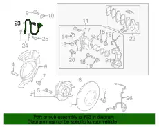 шланг тормозной системы 58732F2000 HYUNDAI