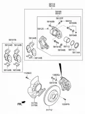 КОЛЬЦО УПЛОТНИТЕЛЬНОЕ ПОРШНЯ ТОРМ СУППОРТА 5811337000 HYUNDAI