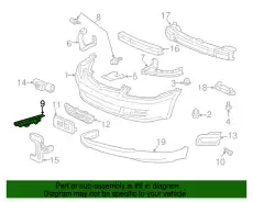71193SDAA10 БАМПЕРА ОПОРА HONDA