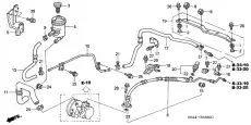 Шланг ГУР HONDA 53731S9A000