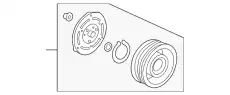 МУФТА КОМПРЕССОРА КОНДИЦИОНЕРА 38900PND006 HONDA