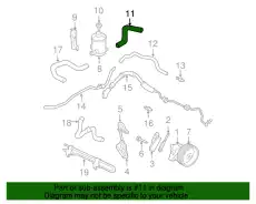 Шланг ГУР HONDA 53731S9VA01