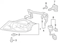 Противотуманки 33901SHJA01 HONDA