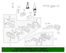  ЛАМПА ПАНЕЛИ ПРИБОРОВ 78181S84A02 HONDA