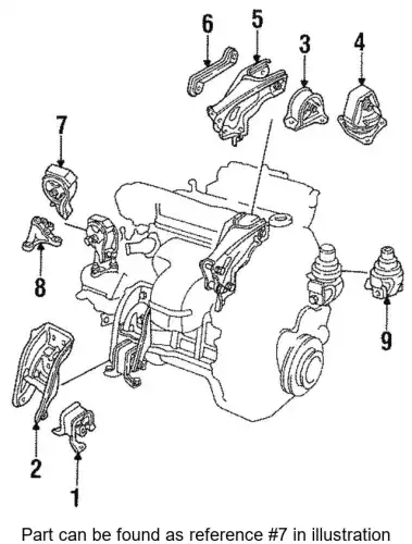 Подушка ДВС 50806SV4000 HONDA