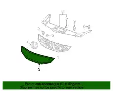 Решетка радиатора HONDA 71122TE0A01