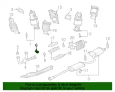 Кронштейн подвески глушителя 18215STXA01 HONDA