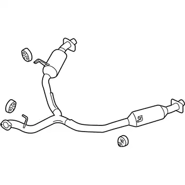 muffler assy-rear 28710-B8200 MOBIS