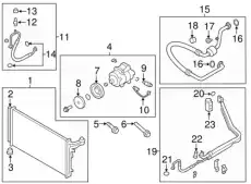 шкив компрессора кондиционера 97643-D2400 MOBIS