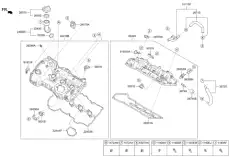 Прокладка клапанной крышки MOBIS 22453-3L101