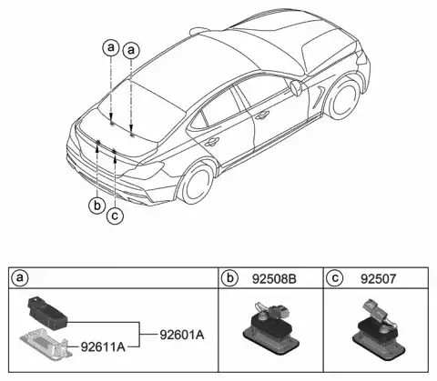 Фонарь габаритный MOBIS 92502G9000