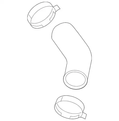 патрубок/hose-intercooler inlet 282542B740 MOBIS