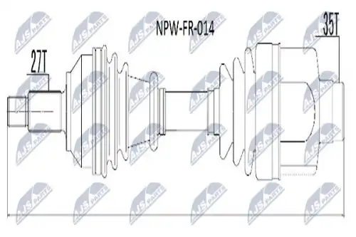привод\FORD MONDEO III 00 NPW-FR-014 NTY