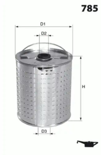 Масляный фильтр ELH4723 MECAFILTER
