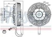  ВИСКОМУФТЫ С КРЫЛЬЧАТКОЙ D235 MM, 11 ЛОПАСТЕЙ 86125 NISSENS