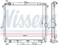 Радиатор системы охлаждения двигателя NISSENS 68726