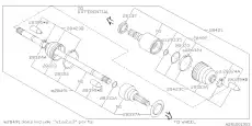 ПРИВОД В СБОРЕ 28421AJ021 SUBARU