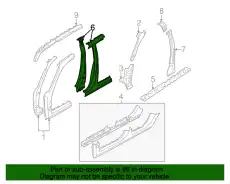 BODY PANNEL, PILLAR 51429SA0029P SUBARU