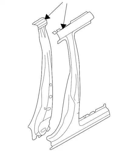 BODY PANNEL, PILLAR 51429SA0029P SUBARU