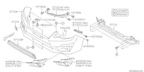 Защита фар SUBARU 57731FJ380