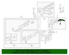 деталь 51649CA0709P SUBARU