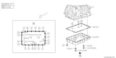 GASKET, RUBBER 17008AA030 SUBARU