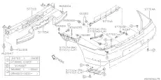 Накладка бампера боковая 57731FE190 SUBARU