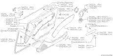 94269AC010 CLIP, PLASTIC SUBARU