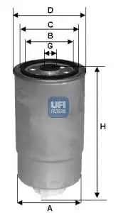 Топливный фильтр UFI 24.383.00