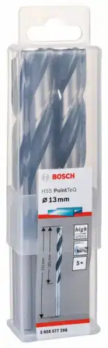 5 HSS PointTeQ Сверл 13.0mm 2608577298 BOSCH