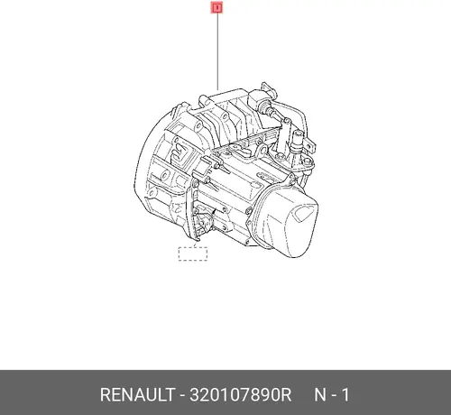 Коробка передач в сборе RENAULT 320107890R