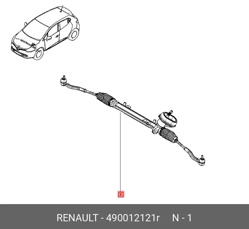 Рулевая рейка RENAULT 490012121R