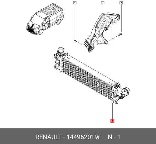 COOLER-AIR SUPER C 144962019R RENAULT