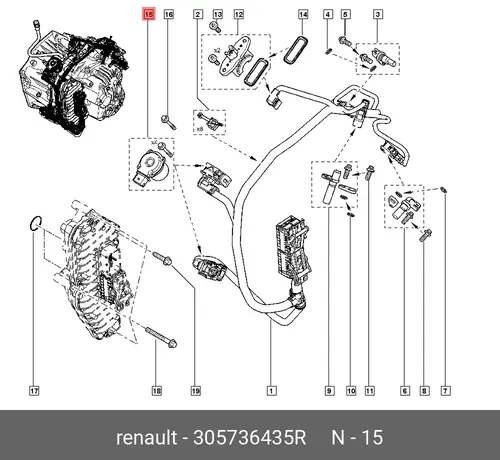 Цилиндр сцепления RENAULT 305736435R